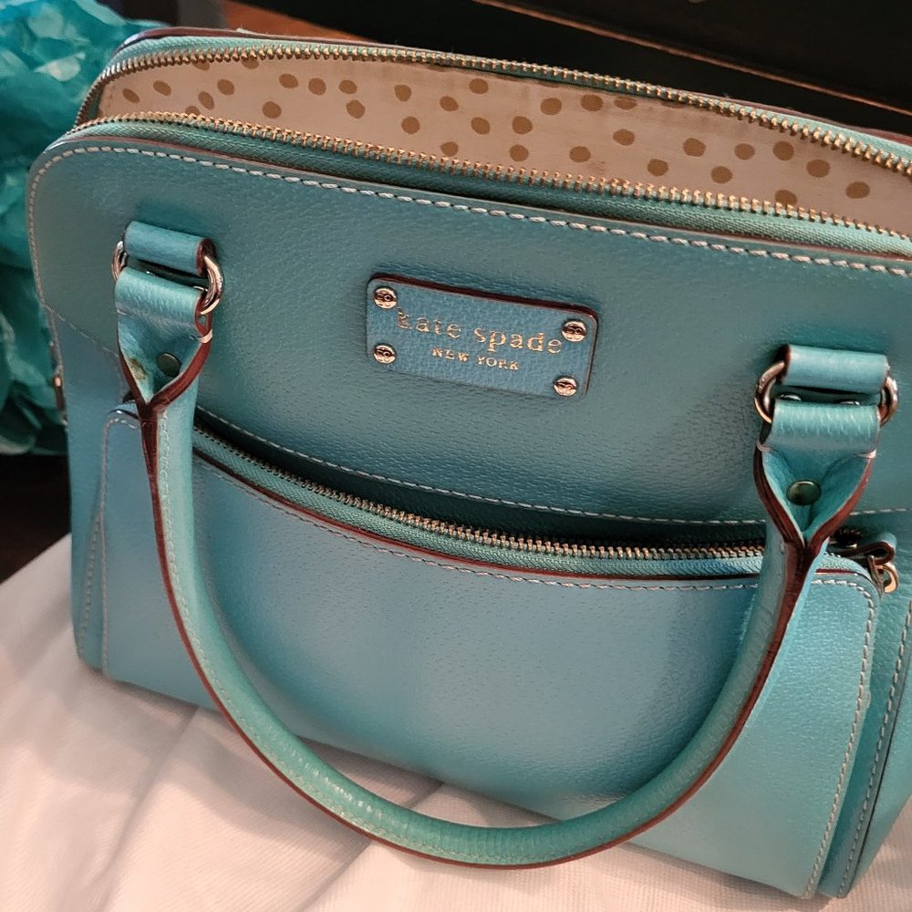 Kate Spade teal purse NEVER used